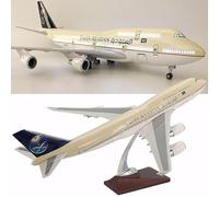 HZCVSG Airplane B747-400 Aircraft Saudi Arabian Airlines Plane Model Metal Models Die-Cast Aircarft Jet For 1/150 Scale 47cm(Upgraded)