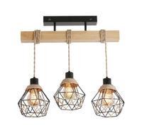 HZCVSG American Loft Pendant Lamp Dining Room Restaurant Cafe Living Room Hemp Rope Ceiling Chandelier V-intage Droplight,for Various Rooms