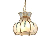 HZCVSG American Style Personality Creative Glass Chandelier, Nordic All Copper Chandelier,For Living Dining Room Bedroom Lamp-Copper * 26cm