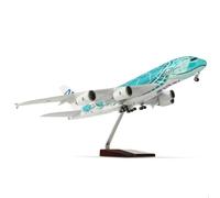 HZCVSG Ana Green Turtle 18 Inch Large Die-Cast for A380 Aircraft with Stand Jumbo Airliner Plane Display Collector's Model Kit as Gift