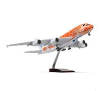HZCVSG Ana Orange Turtle 18 Inch Large Die-Cast for A380 Aircraft with Stand Jumbo Airliner Plane Display Collector's Model Kit as Gift