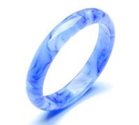 HZCVSG Beautiful Jade Bracelet, Natural Hetian Jade Floating Flower Bangle Jade Bracelet, Blue and White Auspicious Female Jade Bracelet, Gift Diameter 54mm