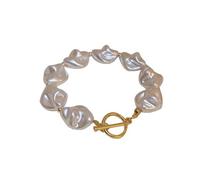 HZCVSG Boho Beaded Statement with White Large Freshwater Pearls Choker Necklace for Women