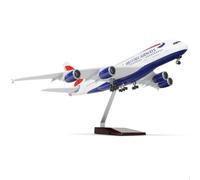 HZCVSG British A380 Large Scale Inches Airbusa 380 Die-Cast Airplane Adult -Model Plane with Stand for Aviation Enthusiasts Gifts or Decorations