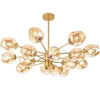 HZCVSG Century Sputnik Chandelier - Ceiling Lamp, Glass Branch Fixture, Base, Novelty Compatible with Kitchen, Home - Contemporary Hanging Chandeliers,for Various Rooms