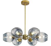 HZCVSG Century Sputnik Chandelier - Ceiling Lamp, Glass Branch Fixture, Base, Novelty Compatible with Kitchen, Home - Contemporary Hanging Chandeliers,for Various Rooms