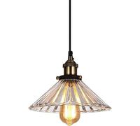 HZCVSG Chandelier Lamp, M- Pendant Light 1 Light Kitchen Chandelier with Glass,Rustic Farmhouse Light,for Various Rooms
