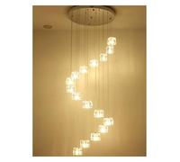 HZCVSG Chandeliers Spiral Staircase Chandelier Crystal Light Shade Ceiling Balls Glass Bubble Lamp Large Pendant Light Fixtures,for Various Rooms