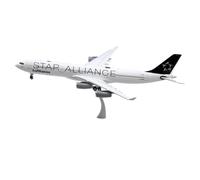 HZCVSG Collectible Plane 1:200 FOR Lufthansa StarAlliance A340-300 Diecast Aircraft Jet Model D-AIGN