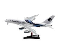 HZCVSG Collectible Plane 200 For Malaysia Airlines A380 Diecast Aircraft Jet Model 9M-MNB with Stand Planetoy Set