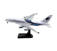 HZCVSG Collectible Plane 400 For Malaysia Airlines 100th A380 Diecast Aircraft Jet Model 9M-MNF Planetoy Set