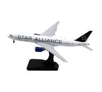 HZCVSG Collectible Plane 400 For United Airlines Boeing B777-200ER Diecast Aircraft Jet Model Planetoy Set