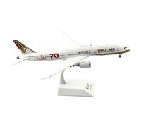 HZCVSG Collectible Plane1:200 For XX2327 Gulf Air Retro Livery Boeing 787-9 Diecast Aircraft Jet Model