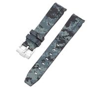 HZCVSG Comfortable Silicone Watch Band for Men & Women - 20mm Width, Silver Buckle