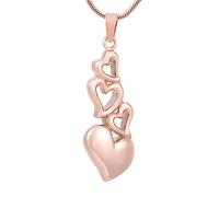 HZCVSG Creamation Necklaces for Heart-Shaped Urn Pendant Pet/Human Memorial Funeral Coffin Ashes Rack