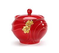 HZCVSG Cremation Urn for Ashes Funeral Urn for Adult&Pet Ashes，Human Medium and Large Memorial Urns，Handmade Ceramics Keepsake，Burial Urn at Home or Cemetery，Dog，Cat (Color : Red, Size : 13cm*9cm)