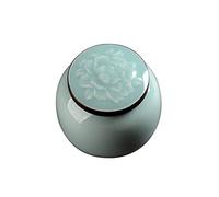 HZCVSG Cremation UrnsFor Ashes Funeral Urn Cremation Urns Adults Children Pet Urns Sealed Against Moisture Celadon Material Compact For A Small Amount of Human Ashes 8.5 * 8cm (Color : #6) Good Times