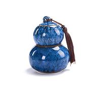HZCVSG Cremation UrnsFor Ashes Funeral Urn Cremation Urns Adults Children Pet Urns Sealed Against Moisture Unique Shape Beautiful Souvenir 11.2 * 15.8cm (Color : Blue) Good Times