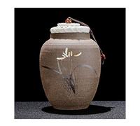 HZCVSG Cremation UrnsFor Ashes Funeral Urn Cremation Urns Adults Children Pet Urns Sealed Against Moisture Ceramic Material Portable Sealed Can Hand-Made Engraving Exquisite Relief (Color : #2) Good