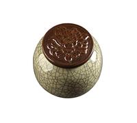 HZCVSG Cremation UrnsFor Ashes Funeral Urn Cremation Urns Adults Children Pet Urns Sealed Against Moisture Celadon Material Compact For A Small Amount of Human Ashes 8.5 * 8cm (Color : #4) Good Times