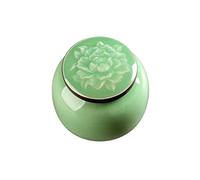 HZCVSG Cremation UrnsFor Ashes Funeral Urn Cremation Urns Adults Children Pet Urns Sealed Against Moisture Celadon Material Compact For A Small Amount of Human Ashes 8.5 * 8cm (Color : #5) Good Times