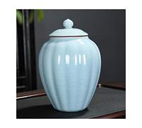 HZCVSG Cremation UrnsFor Ashes Funeral urn Cremation urns For a Small Amount of Human Ashes Portable Storage Tank Delicate and Compact Solid Color Decoration Souvenir (Color : Blue) Good Times
