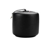 HZCVSG Cremation UrnsFor Ashes Funeral urn Cremation urns For a Small Amount of Human Ashes Portable Storage Tank Ceramic Material Overall Crystal Clear Souvenir (Color : Black) Good Times