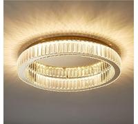 HZCVSG Crystal Chandelier Ceiling Light,Elegant Dimmable Crystal Flush Mount Pendant Lamp,Compatible with Living Room,Bedroom,for Various Rooms