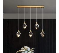 HZCVSG Crystal Pendant Light Gold Chandelier for Kitchen Island Hanging Lamp for Dining Room Bedroom Staircase Postmodern Decorative Ceiling