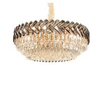 HZCVSG Crystal Round Chandelier Restaurant Living Room Luxury Bedroom Lights Villa Lamps and,for Various Rooms