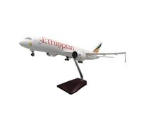 HZCVSG Diecast Aeroplanes 1:130 For Ethiopian B787 Jet Resin Airplane Model Airlines Aircraft Toys with Lights and Wheels(with Light)