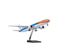 HZCVSG Diecast Aeroplanes 1/157 Fit For B777 Aircraft KLM Model with Lights and Wheel Landing Gear Die Cast Plastic Resin Airplane(A)