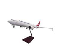 HZCVSG Diecast Aeroplanes 1:85 For Resin Aircraft B737-800 Large Plane Model with Display Stand Home Decor(No Light)