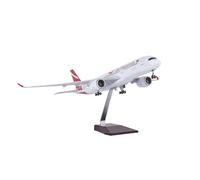 HZCVSG Diecast Aeroplanes For Air Mauritius 350 Civil Aviation Airliner Model Aircraft Ornament with Wheels and Lights(with Light)