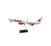 HZCVSG Diecast Aeroplanes For Thailand Lion Air 737 Passenger Aircraft Model Simulation Aviation Airplane Metal Ornaments(with Light)