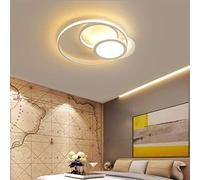 HZCVSG Dimmable Ceiling Light with Remote Control for Living Room & Dining Room - Black Flush Mount Chandelier with Acrylic Shade