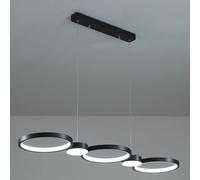 HZCVSG Dining Table Strip Chandelier Metal Ring Pendant Light Home Kitchen Island Ceiling Hanging Lamp,for Various Rooms