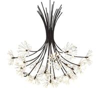 HZCVSG Elegant K9 Crystal Chandelier with 13 Lamp Holders - Round Acrylic Stunning Ceiling Light Fixture for Dining Room Kitchen Living Room (Black 13 Heads)