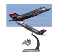 HZCVSG F-35A Lightning II 1:72 F-35 Fighter Jet Model No-Glue Pre-Assembled Aircraft Plane Collectible High Simulation Carrier-Based Airplane with Display Stand Military Gift for Adults, Hobbyists