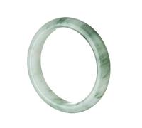 HZCVSG Fangshui Natural Tianshan Jade Green Blangle 5862 mm Fasgshui Jade Bracelet for Authentic Women
