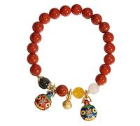 HZCVSG Feng Shui Wealth Bracelet South Red Carnelian Agate Enamel Auspicious Animal Crystal Bracelet Chakra Crystal Gemstone Spiritual Talisman Amulet Attract Money Longevity Against the/2027