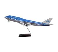 HZCVSG For 47CM Pulley with Voice-Activated Light KLM 747 Simulation Aircraft Model Collection Ornaments Exquisite