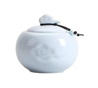 HZCVSG Funeral Urn Cremation UrnsFor Ashes Funeral Urn Cremation Urns Pet Adult Children Used To Commemorate The Human Ashes Ceramics Material Sealed Moisture (Color : A) Good Times