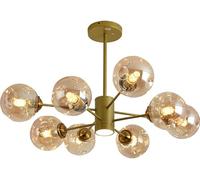 HZCVSG Gold Glass Bubble Cluster Chandelier for Living Room, Dining Room, Bedroom - / Certified
