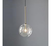 HZCVSG Gold Globe Pendant Light Minimalist Hanging Ceiling Lamp Single Kitchen Island Chandelier Stylish Globe Shade for Bedroom & Restaurant Decor
