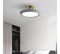 HZCVSG Gray Metal Ceiling Lamp Flush Mount Ceiling Light Thin Round Ceiling Light Fixture,for Various Rooms