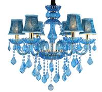 HZCVSG Hanging Lamp, Pendant Light Fixture 6-Light Crystal M- Ceiling Light Fixture, K9 Crystal Glass Ceiling Light, Semi FlushMount Closet Chandelier,for Various Rooms