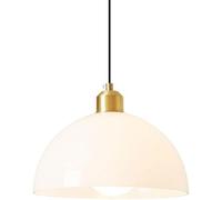 HZCVSG Hanging Lamp White Glass Lampshade Pendant Light Bowl Shaped Chandelier Cute Inhtsdoor,