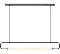 HZCVSG Industrial Linear Kitchen Pendant Light Long Slender Tube Hanging Light Fixtures Black Island Mid Century Gold Chandelier,for Various Rooms