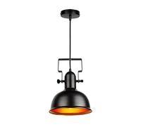 HZCVSG Industrial Vintage Pendant Light Iron Hanging Lamp Galvanized Ceiling Fixture Sleek Shade Droplet Ideal for Vintage Loft Décor 1-Light Chandelier
